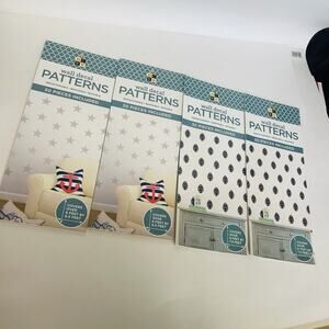 DCMV 2 Patterns Wall Decal, Reusable, 60pcs Each Pattern, 4 Sets Included